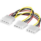 PremiumCord Kabel napájecí HDD 5,25 inch-2x5,25 inch (molex)