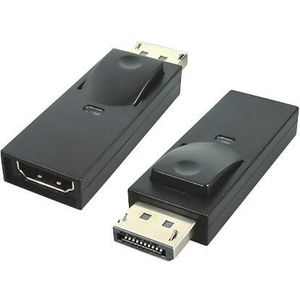 PremiumCord Kportad01 DisplayPort naar HDMI-adapter, Full HD Video 1080p 60Hz DisplayPort-stekker op HDMI-aansluiting, zwart