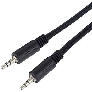 PremiumCord Jack kabel 10 m, jack plug 3,5 mm, StereoJack stekker op stekker, Aux headset, audio-verbindingskabel, voor tv-telefoons MP3 HiFi, afgeschermd, kleur zwart