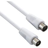 PremiumCord - Coax-Kabel - Wit - 3m - 75 Ohm - M/V