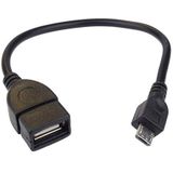PremiumCord USB A / female adapterkabel Micro USB / OTG stekker 20cm