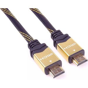 PremiumCord Gold High Speed HDMI-kabel met ethernet, verguld, 1 m