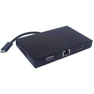 PremiumCord USB3.1 naar RJ45 converter, HDMI, VGA, USB3.0, SD, Audio, PD