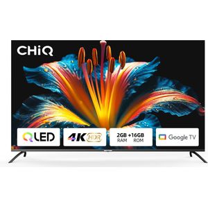 CHiQ U50QM8V - Smart TV 50 Inch - 4K QLED Google TV - Ultra-HD - Metal frameless design