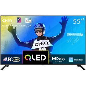 CHiQ - U55QG7L - Smart TV - 55 Inch - 4K QLED - Android TV - Dolby Vision HDR