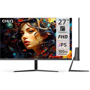 CHiQ - 27F650R - Monitor - 27 Inch - FHD - IPS - 100 Hz - FreeSync - HDMI/DP/VGA/Type-C - VESA Monteerbaar