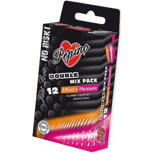 Pepino - Double Mix Pack - Condooms - 12 Stuks - Natuurlijk Latex