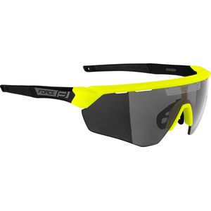 FORCE ENIGMA Matt Geel Polarized Sportbril met UV400 Bescherming en Flexibel TR90 Frame - Unisex & Universeel - Sportbril - Zonnebril voor Heren en Dames - Fietsaccessoires
