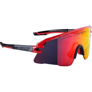 FORCE AMBIENT - Fietsbril - Sportbril - Zonnebril - Racefiets - Mountainbike - Hardloop - Triatlon - Rood Montuur - Rood Lens