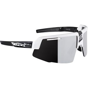 FORCE IGNITE Matt Zwart/Wit Polarized Sportbril met UV400 Bescherming en Flexibel TR90 Frame - Unisex & Universeel - Sportbril - Zonnebril voor Heren en Dames - Fietsaccessoires
