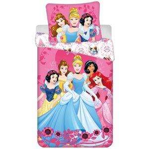 Disney Princess Dekbedovertrek roze - 140 x 200 cm