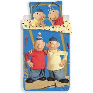 Buurman en Buurman Dekbedovertrek, A JE TO! - Eenpersoons - 140 x 200 cm + 70 x 90 cm - Katoen