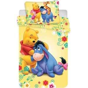 Disney Winnie de Poeh Baby Dekbedovertrek 100 x 135 cm + 1 kussensloop 60 x 40 cm - 100% Katoen