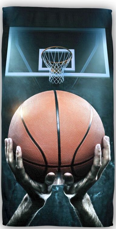 Basketbal Strandlaken - 70 x 140 cm - Multi