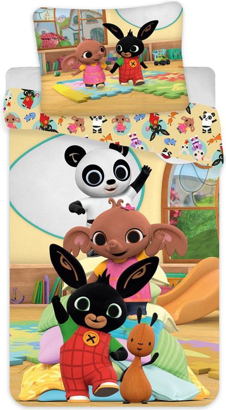 Bing - Dekbedovertrek - Multicolor - 100% Katoen - Dubbelzijdig Ontwerp