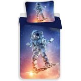 Astronaut Dekbedovertrek Spaceboard Champion - Eenpersoons - 140  x 200 cm - Polyester