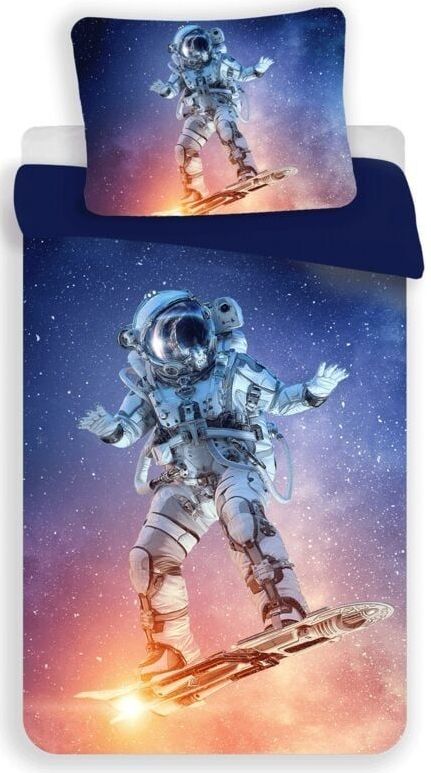 Astronaut Dekbedovertrek Spaceboard Champion - Eenpersoons - 140  x 200 cm - Polyester