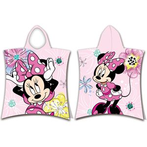 Disney - Minnie Mouse Poncho - Badcape - Roze - 100% Katoen