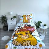 Disney - The Lion King - Dekbedovertrek - Africa - Eenpersoons - 140 x 200 + 70 x 90 cm - Katoen
