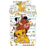 Disney - The Lion King - Dekbedovertrek - Africa - Eenpersoons - 140 x 200 + 70 x 90 cm - Katoen