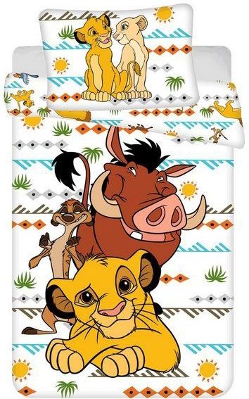 Disney - The Lion King - Dekbedovertrek - Africa - Eenpersoons - 140 x 200 + 70 x 90 cm - Katoen