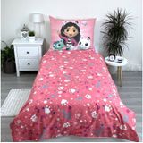 Dreamworks - Gabby's Dollhouse - Kinderbedding - Multi - 100% Katoen - Dons 140 x 200 cm + Kussen 70 x 90 cm