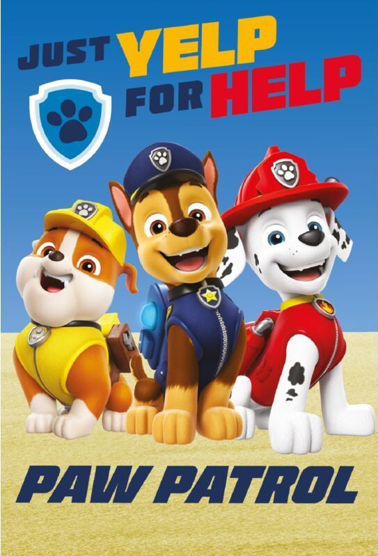 Jerry Fabrics - Paw Patrol - Fleecedeken - Paw Patrol Design - 100 x 150 cm