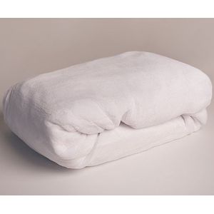 Sweet Home Fleece Teddy Hoeslaken, Wit - 180 x 200 cm - Polyester