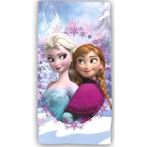 Jerry Fabrics Anna Elsa Frozen badhanddoek, badhanddoek, handdoek, 70 x 140 cm