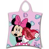 Minnie - Poncho - Roze - 100% Katoen - Wasbaar op 40 Graden