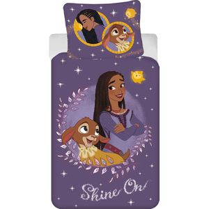 Disney Wish Dekbedovertrek Shine On - Eenpersoons - 140 x 200 cm - Katoen