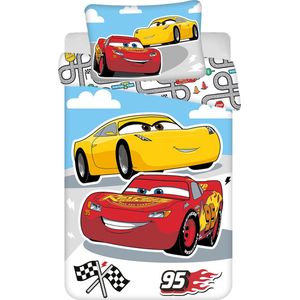 Disney Cars BABY Dekbedovertrek, Road - 135 x 100 + 40 x 60 cm - Katoen