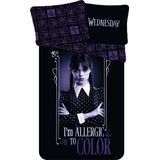Wednesday Dekbedovertrek, Allergic to Color - 1-persoons - 140 x 200 + 70 x 90 cm - Katoen