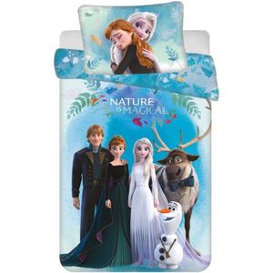 Disney Frozen BABY Dekbedovertrek, Nature is Magical - 135 x 100 + 40 x 60 cm - Katoen