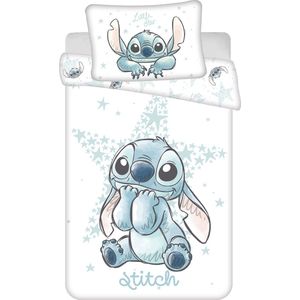 Disney - Lilo & Stitch Dekbedovertrek - Wit - Katoen - Baby Formaat