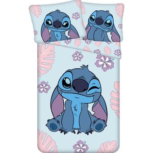 Disney - Lilo en Stitch - Dekbedovertrek - Blauw - Katoen - 140 x 200 cm