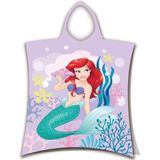 Disney - De Kleine Zeemeermin - Poncho - Roze - 50 x 115 cm - Katoen