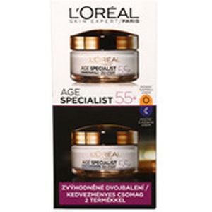 L’Oréal Paris - Age Specialist 55+ - Set Gezichtsverzorging - 2x50 ml - Cosmetica voor Rijpe Huid