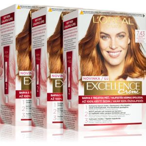 L’Oréal Paris - Excellence Creme - Haarkleuring - 7,43 Blonde Copper
