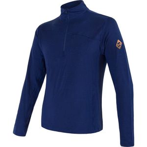 Sensor - Baselayer - Merino Extreme - Outdoor - Heren - Merino Wol - Lange Mouw - Half Zip - Blauw - Small
