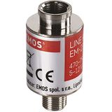 Emos - DVB-T/T2 Signaalversterker - 20dB - Compact - IP45 - LTE-blokfilter