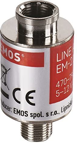 Emos - DVB-T/T2 Signaalversterker - 20dB - Compact - IP45 - LTE-blokfilter
