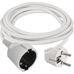 EMOS Verlengsnoer 5 m Schuko-verlenging voor binnen, IP20, H05VV-F3G, 1,5 mm², kinderbeveiliging