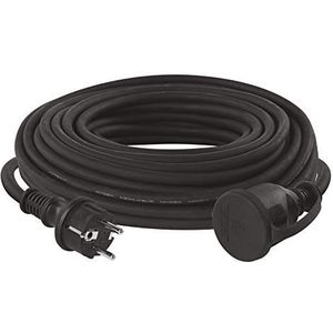 EMOS Verlengkabel 25 m Schuko, rubberen verlengkabel voor buiten (IP44), H07RN-F3G 2,5 mm2