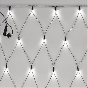 EMOS Connect System Standaard kerstlichtnet 2 x 1,5 m met 160 leds, C-uitbreidingscomponent (zonder aansluitkabel en adapter), IP44 voor binnen en buiten, koud wit