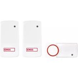 Emos - P5750.2R - Draadloze Deurbel - Wit - 150 Meter Reikwijdte