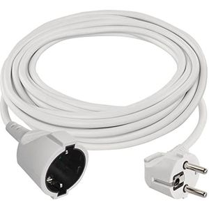EMOS - Verlengkabel IP20 7 m - 1 Schuko stopcontact - 250 V, 16 A, 3680 W - hoogwaardige pvc-isolatie - H05VV-F3G 1,5 mm² - versterkte aanraakbeveiliging - Voor gebruik binnenshuis - Wit