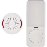 EMOS - Mini-deurbel - Wit - Batterij-aangedreven - 10 Melodieën - 150m Bereik