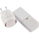 EMOS - Mini-deurbel - Wit - Batterij-aangedreven - 10 Melodieën - 150m Bereik