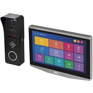 EMOS GoSmart Video-deurintercom IP-700A met wifi en app, waterdichte full-HD-camera met IR-nachtzicht, monitor met 7 inch lcd-kleurendisplay, snapshot, opname, deurslotbediening
